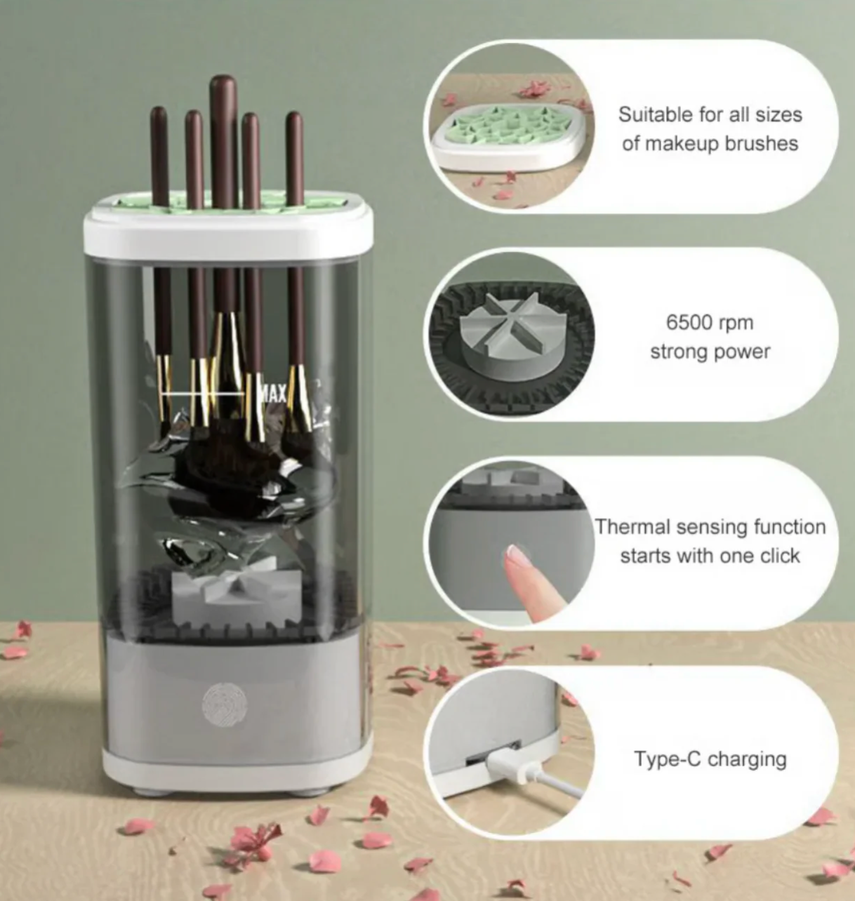 Electric Makeup Brush Cleaner