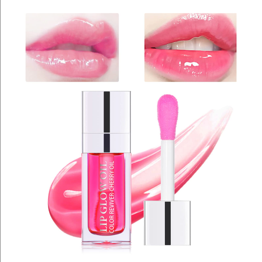 Moisturizing Lip Oil and Transparent Lip Balm