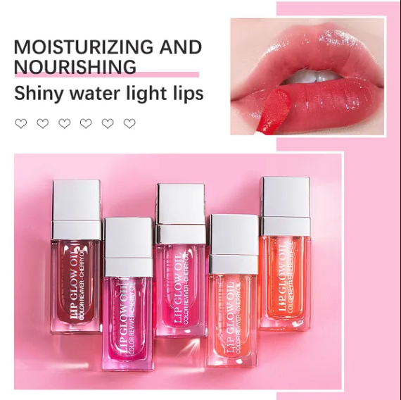 Moisturizing Lip Oil and Transparent Lip Balm